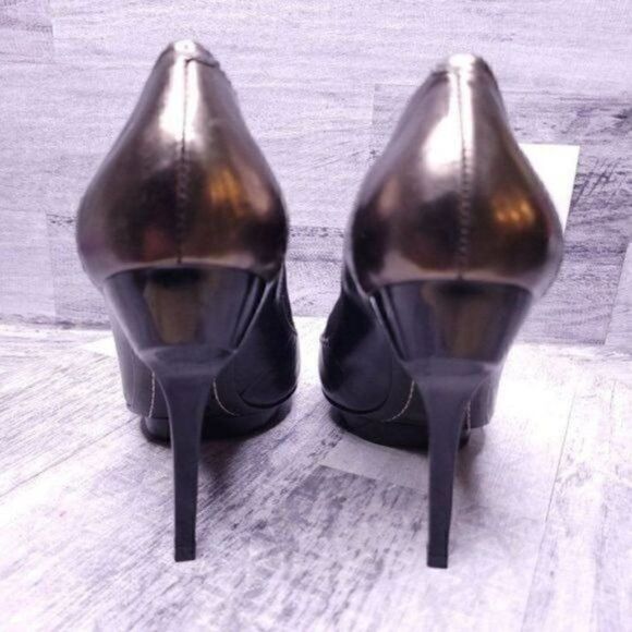 BCBG Maxazria Near Perfect Bandage Strap Platform Pump Black Women's sz 9 - Picture 4 of 8